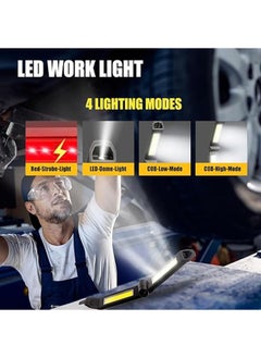 General LED Workshop Light Battery, Work Light with Hook and Magnet, 180° Foldable Work Light for Car Repair, Workshop, Camping  - Image 3