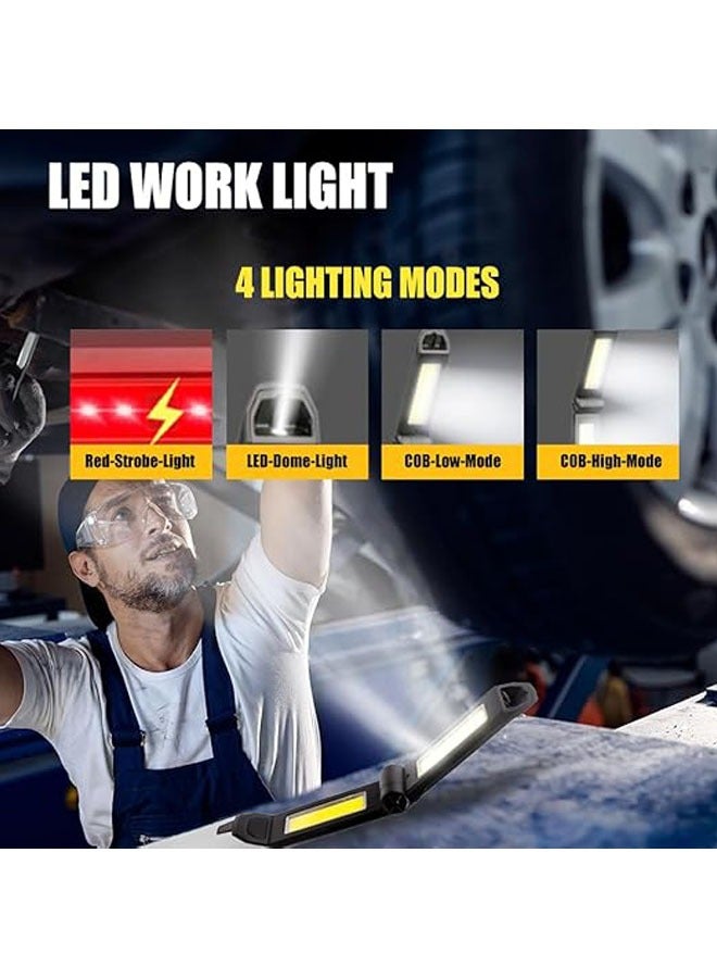 general LED Workshop Light Battery, Work Light with Hook and Magnet, 180° Foldable Work Light for Car Repair, Workshop, Camping - Image 3