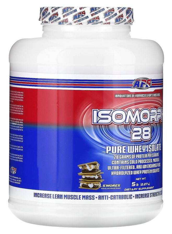 APS Isomorph 28 Pure Whey Isolate S'mores  5 lb (2.27 kg) - Image 2