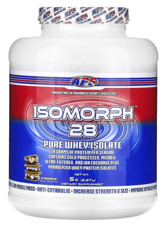 APS Isomorph 28 Pure Whey Isolate S'mores  5 lb (2.27 kg) - Image 1