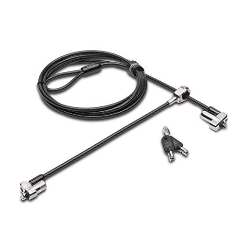 Kensington قفل كنسينغتون N17 مزدوج الرأس مع مفتاح لأجهزة ديل (K67995WW)، أسود، فضي - Image 4