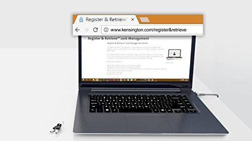 Kensington قفل كنسينغتون N17 مزدوج الرأس مع مفتاح لأجهزة ديل (K67995WW)، أسود، فضي - Image 2