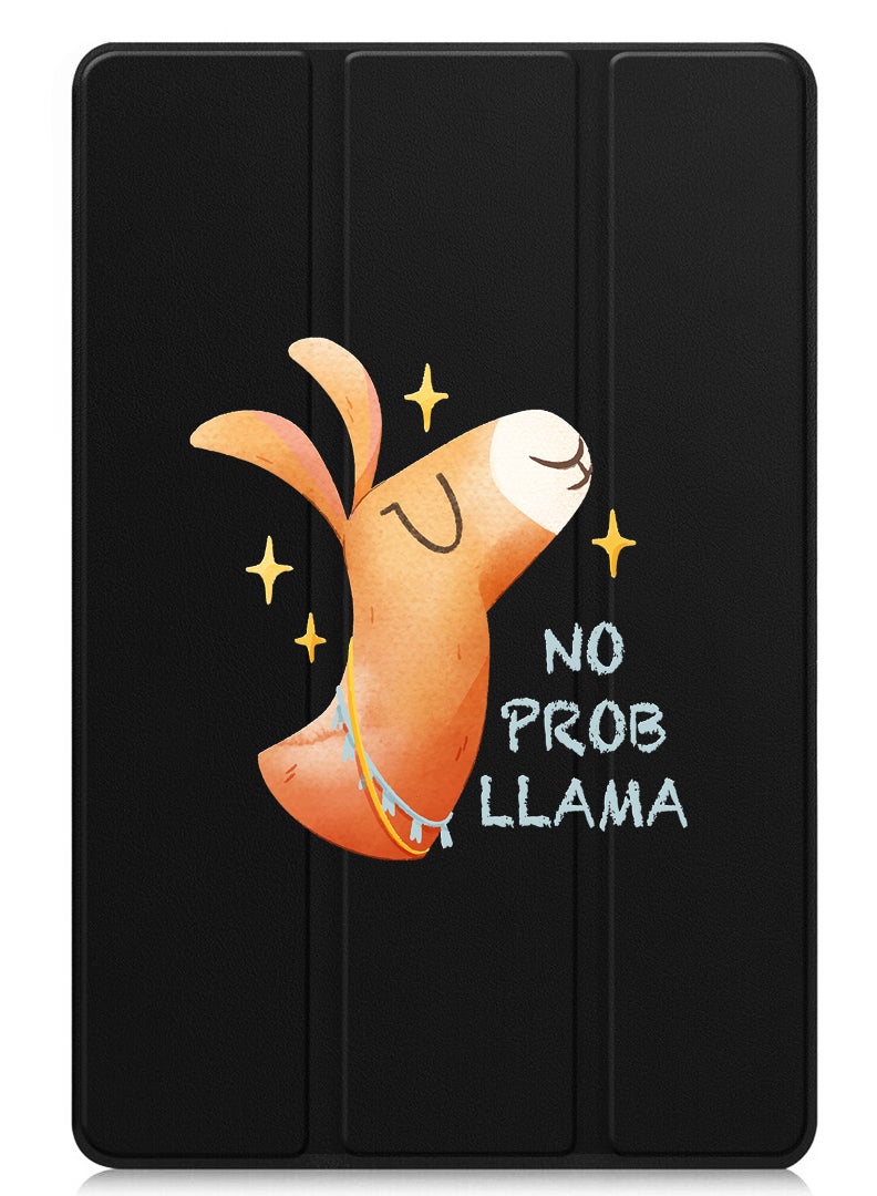 Theodor Protective Flip Case For Apple iPad Pro 13 (2024) With Trifold Stand Auto Wake Sleep Shockproof Cover No prob llama - Image 1