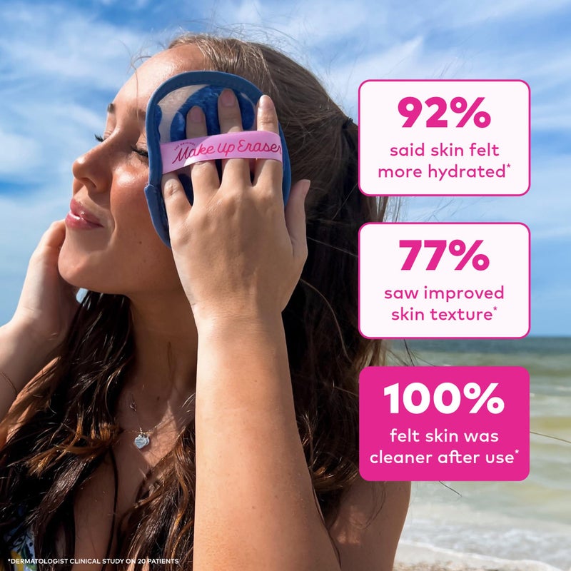 Makeup Eraser The Original MakeUp Eraser 7-Day Set, Erase All Makeup with Just Water, Including Waterproof Mascara, Eyeliner, Foundation, Lipstick, Sunscreen, and More! Coastal Cowgirl, 7ct. - Image 5