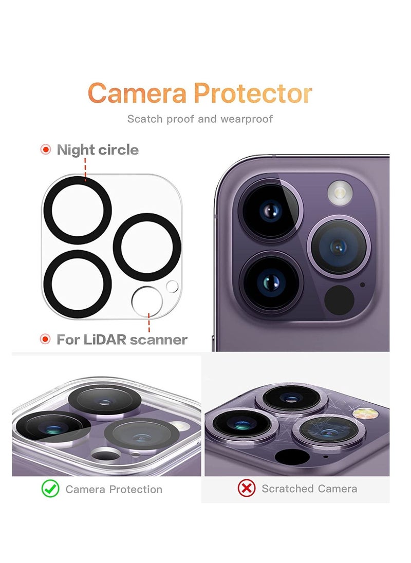 Raxoom Case Compatible with iPhone 14 Pro Max 6.7 Inch, with Screen Protector + Camera Lens Protector Clear Soft & Flexible Design Transparent Shockproof Protective Women Phone Cover, 2022 (Clear) - Image 3