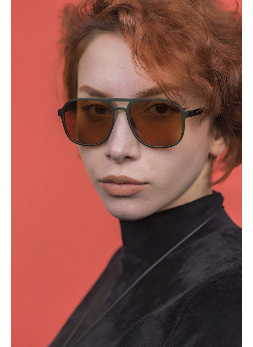 Focus On Asgard Matte Green Unisex Sunglasses  - Image 2