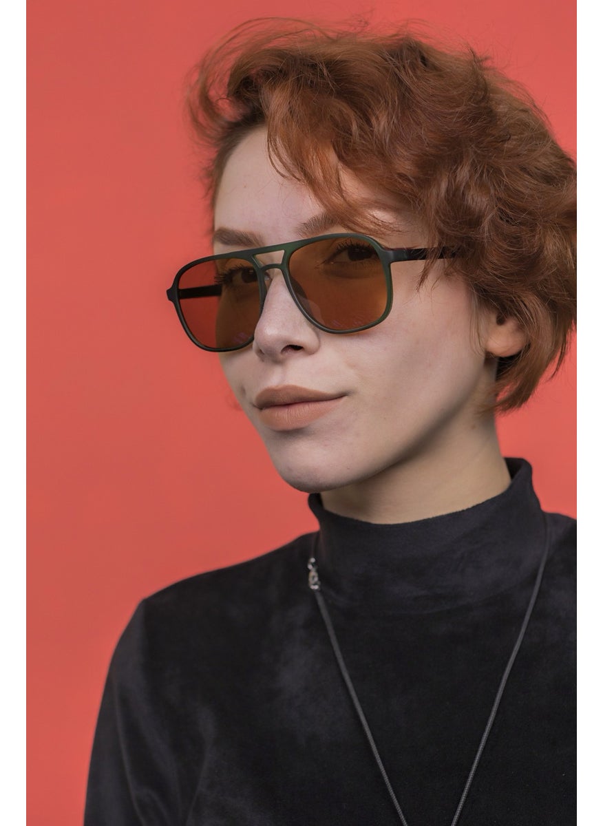 Focus On Asgard Matte Green Unisex Sunglasses  - Image 5