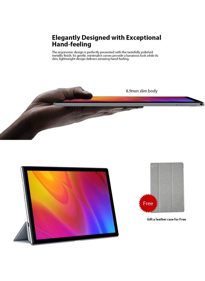 Blackview - Tab 8 Android Tablet 10.1 Inch 4GB RAM 64GB 4G+Wifi Dual SIM Silver Grey - Image 1