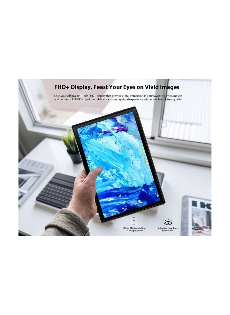 Blackview - Tab 8 Android Tablet 10.1 Inch 4GB RAM 64GB 4G+Wifi Dual SIM Silver Grey - Image 1