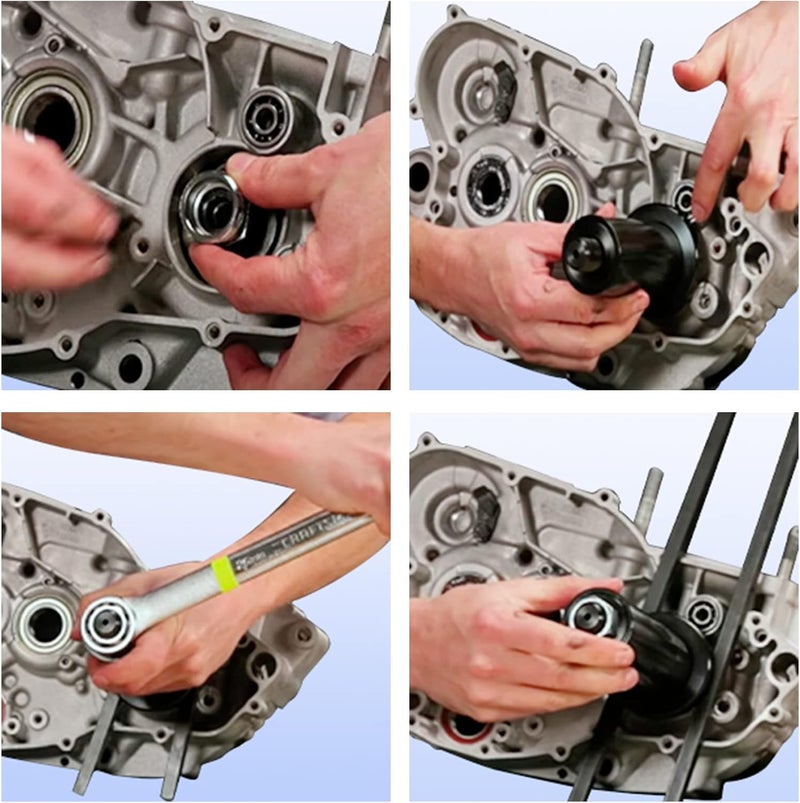 BESTOOL Motorcycle Case Splitter, Crank Puller/Installer Tool with C-Clip Adaptor - Image 2