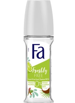 Fa Fa Coconut &Lime Scent Deodorant  Roll On For Woman 50ml 
