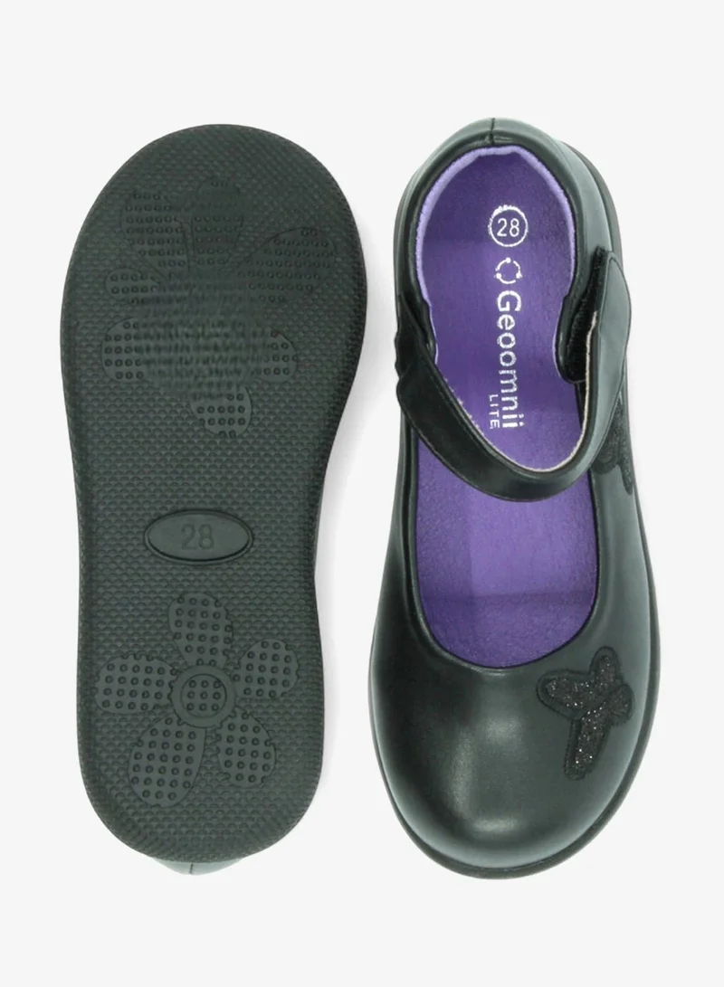 Geoomnii Black Girls School Shoes – Comfortable Black Formal Uniform Footwear for Daily Wear | Non-Slip Sole, Durable Stitching, Cushioned Insole | Back to School Essentials for Women | Best Price UAE