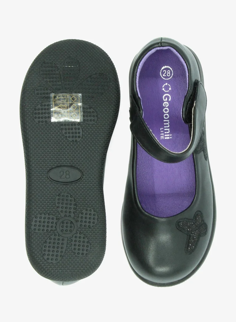 Geoomnii Black Girls School Shoes – Comfortable Black Formal Uniform Footwear for Daily Wear | Non-Slip Sole, Durable Stitching, Cushioned Insole | Back to School Essentials for Women | Best Price UAE