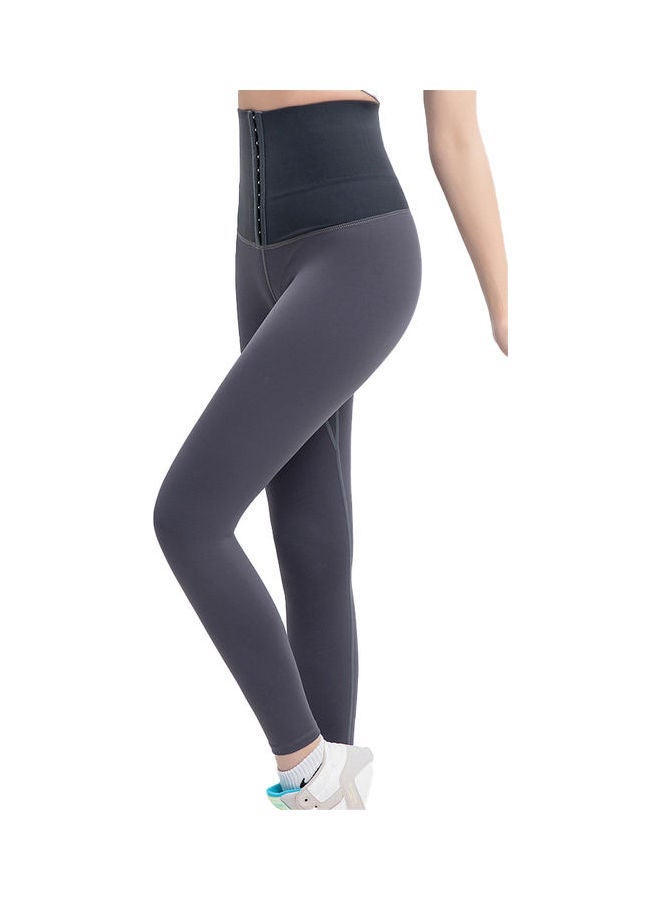NIBEMINENT High Waist Workout Leggings Grey - Image 1
