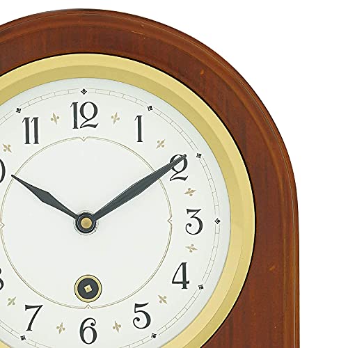 CHRONIKLE Vertical Wooden Analog Pendulum English Numbers Table Clock for Office Desk Study Living Room Decorations Gifts (Size: 23 x 8 x 33.5 CM | Weight: 1240 Gram | Color: Brown) - Image 4