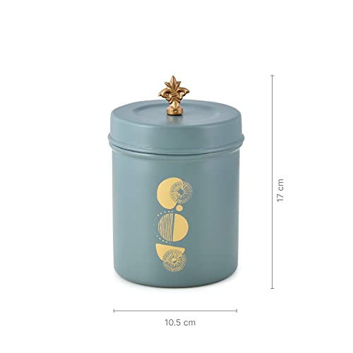 Elan Stainless Steel Food Storage Jars, Canisters for Kitchen, Multipurpose Containers (Set of 3, Multicolor) (Boho) - Image 3