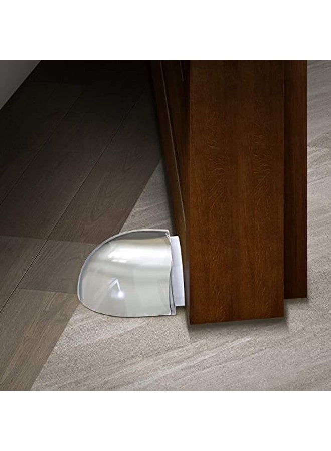 Door Stopper 4 Pieces Door Stopper Transparent Self-Adhesive Wall And Furniture Protection And 4 Pieces Of Adhesive Tape  - Image 4