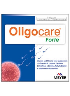 MEYER Oligocare Forte Vitamin and Mineral Supplement - 5 Strips Each Strip Contains (2 Tablets of Formula A + 2 Capsules of Formula B)  - Image 1
