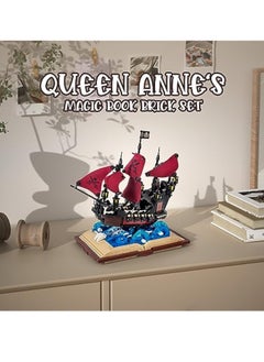 KASTWAVE Queen Anne's Revenge Ship Grimoire Book Building Blocks Toy Set, Buildable Toy, Collectible, Gift for Adults and Kids (966 PCS)  - Image 5