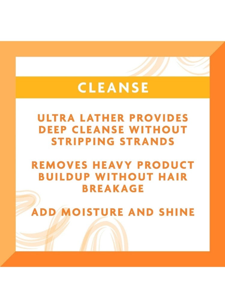 Cantu Shea Butter Moisturizing Cream Shampoo and Rinse Out Conditioner Set – Hydrating Hair Care Duo for Soft, Healthy Hair - Image 2