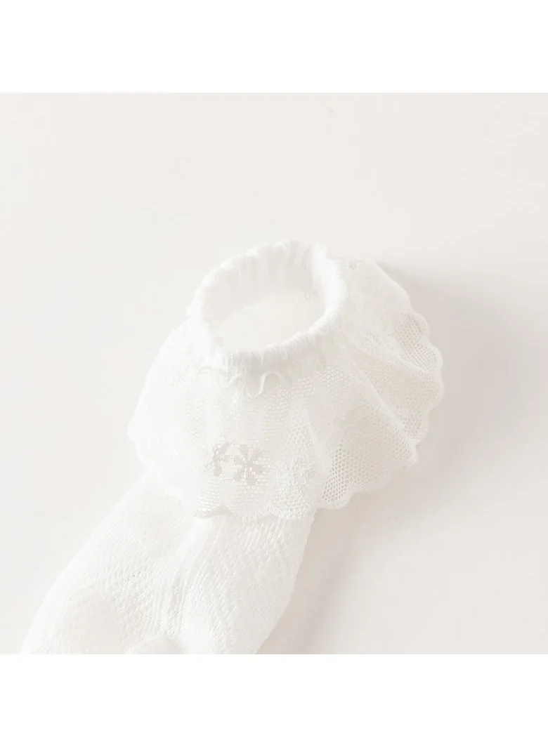 Dave & Bella White Ruffle Socks