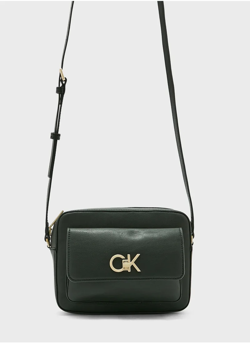 CALVIN KLEIN Re-Lock Flapover Crossbody