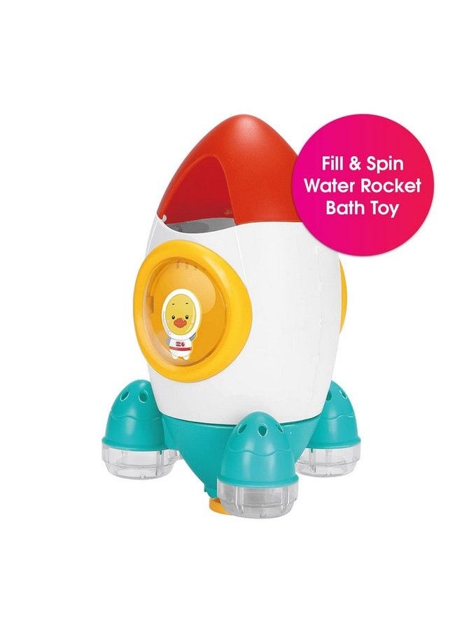 Edushape - Fill & Spin Water Rocket Toddler Bath Toys Strainer Bathtub Toy Early Child Development Boys & Girls Water Bath Toy Baby Bath Toys For Toddlers 13 Cause & Effect Cognitive Skills - Image 1