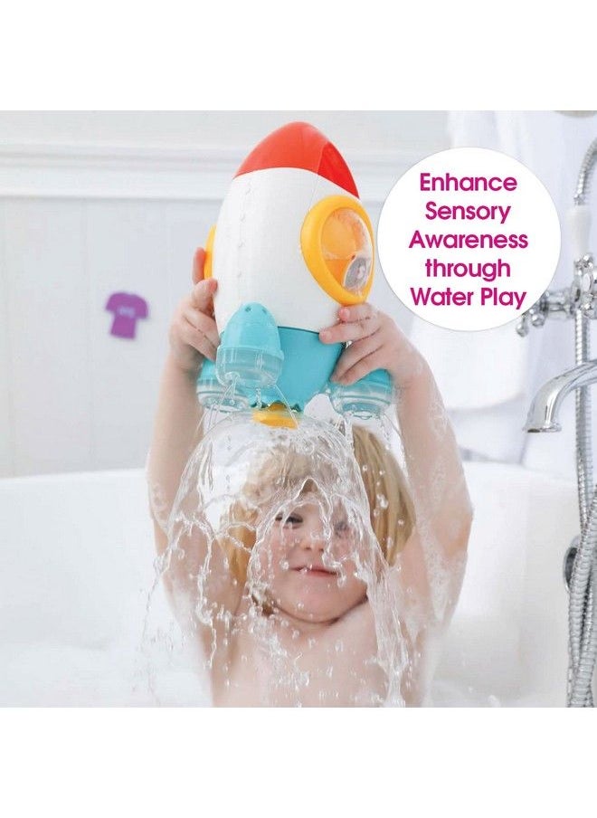 Edushape - Fill & Spin Water Rocket Toddler Bath Toys Strainer Bathtub Toy Early Child Development Boys & Girls Water Bath Toy Baby Bath Toys For Toddlers 13 Cause & Effect Cognitive Skills - Image 1