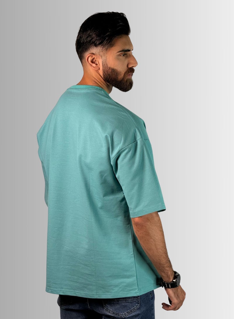 TAG OUT Japanese Text Oversized T Shirt  - Image 3
