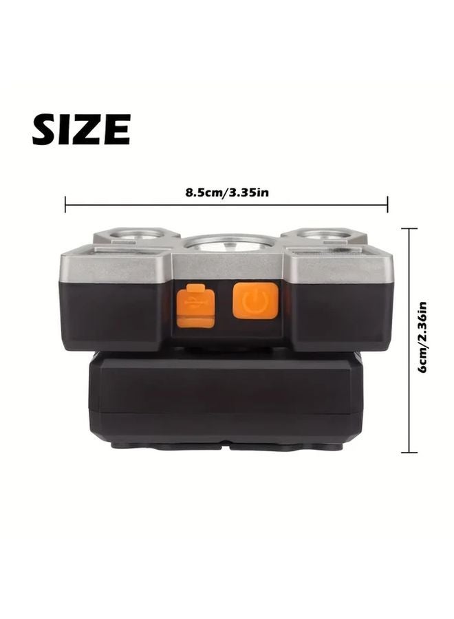 مصباح رأسي AKL T21 1 بإضاءة LED فائقة السطوع متعدد مصادر الضوء لممارسة صيد الأسماك وركوب الدراجات والجري والتخييم وتسلق الجبال - Image 4