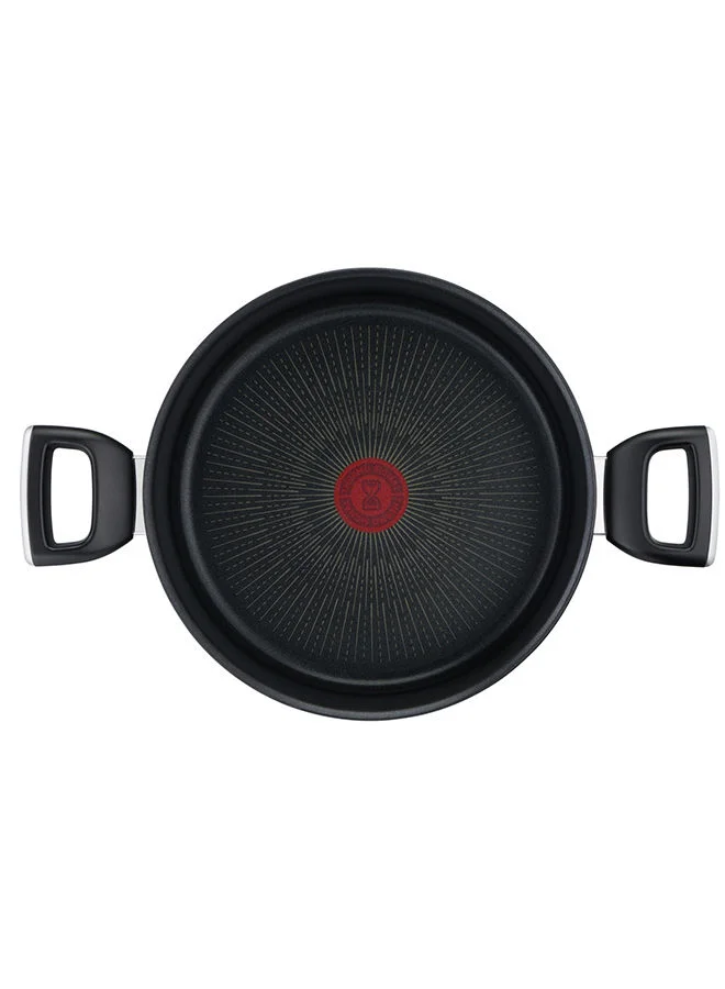 Tefal Unlimited All Hobs + Induction, Ultra Resistant Non-Stick Thermo-Signal Stewpot With Glass Lid, 2.9L.
