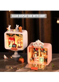 KASTWAVE Clear Display Case for Figures, Minifigure Display Case for Action Figures Blocks, for Figures Stackable Doll Storage Box with Door Dust and Moisture Proof for Action Figures Collectibles Pop Mart  - Image 3