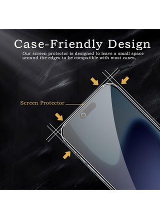 2 PACK iPhone 17 Air Privacy Screen Protector + 2 PACK Camera Lens Protector, Ultra Top 9H+ Tempered Glass, Full Coverage Screen - view 5