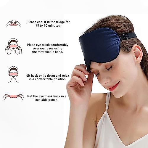 Seer Secrets 100% Natural Ayurvedic Eye Relief Socket Potli Compress|Dry Tired Puffy Eyes|Dark Circle & Blepharitis|Stress|Tension Relief & Sleep Better|Helps in Inflammation & Improving Blood Circulation |Relaxed Feel Mind & Eyes|Smooth Massager - Image 2