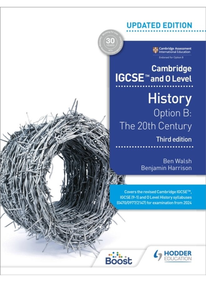 Cambridge IGCSE and O Level History 3rd Edition Option B The 20th century - Paperback