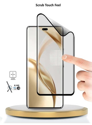 نانو سيراميك لاصقة حماية كاملة للشاشة مرنة غير لامعة لهاتف Honor 200 Pro 5G 2024 شفاف/أسود - view 2