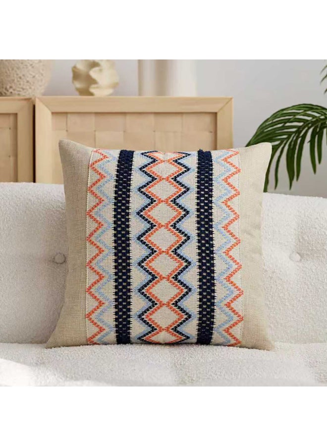 Ethnic Style Pillowcase, Headboard Cushion, Guesthouse Soft Cushion, Bed Backrest Pillow, Living Room Sofa Throw Pillow