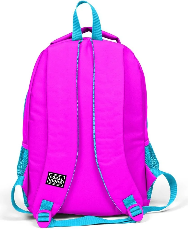 CORAL HIGH Kids Pink Silver Glitter Unicorn Patterned 3-Piece School Bag Set SET0114383
