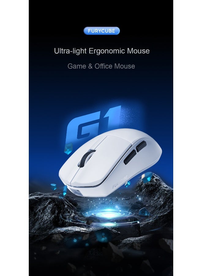 مكعب غاضب ماوس فوريكيوب G1 بدون سلك ثلاثي الأوضاع خفيف الوزن - Image 2