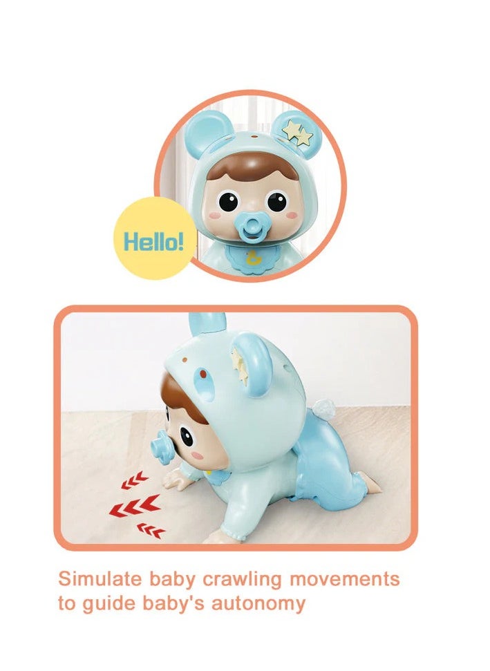Zoom Plus 2024 New Arrival Infants Electric Interactive Early Education Battery Operated Learn Crawling Toys Baby Crawling Doll Toys  - Image 3