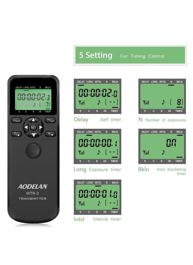 AODELAN - Camera Remote Control - Wireless Shutter Release with Cords, Timer Controller for Sony a7riii a7rii a9 a200 a560 a700 a850 a900 a77 a99 A7 A7 II A7R, Replace RM-L1AM and RM-SPR1 - Image 1