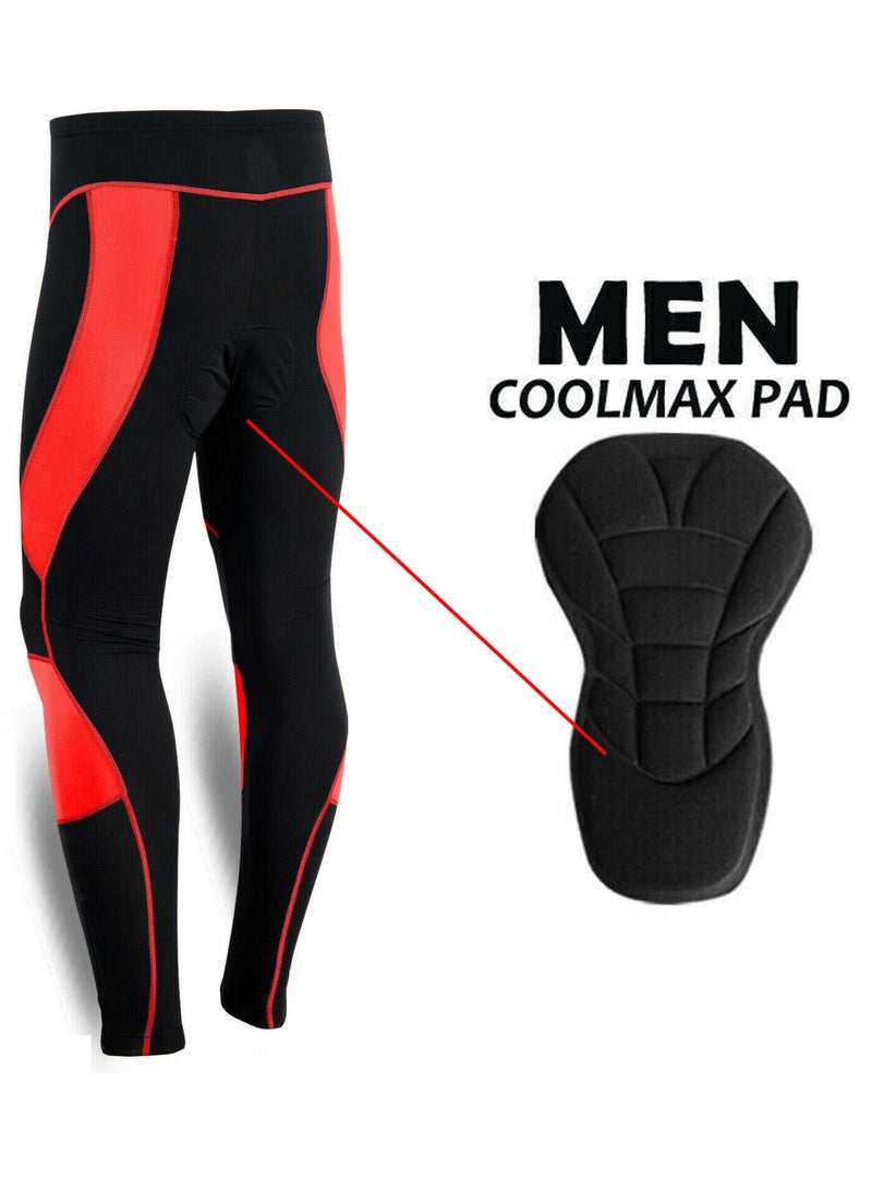 Spall Mens Cycling Tights Coolmax Compression Padded Bicycle Bike Legging Trouser Pant - Image 2