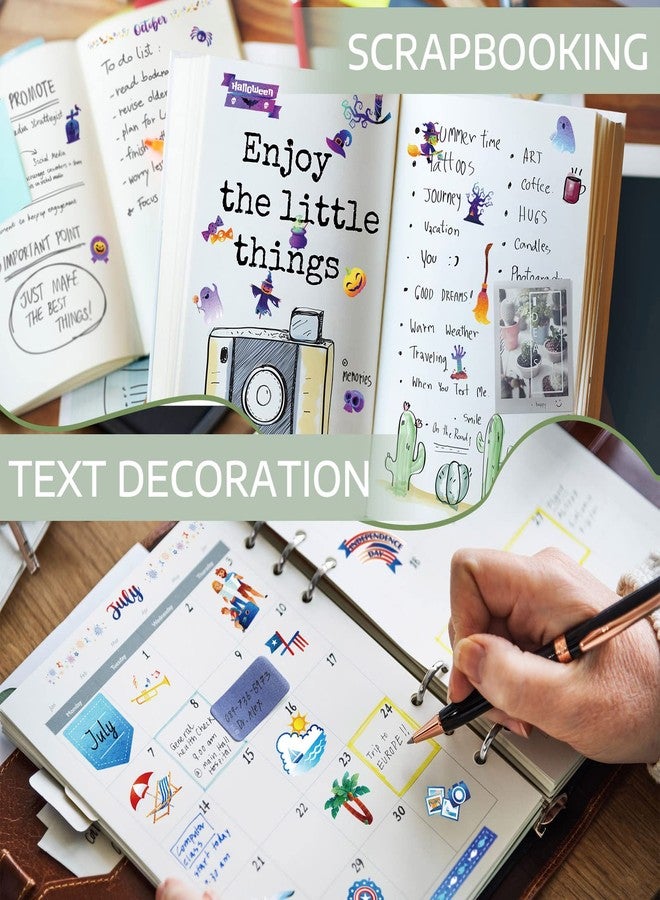 Perthlin 24 Sheets Daily Planners Holiday Seasonal Planner Stickers Birthday Monthly Celebrations Monthly Sticker Book Planner Accessories for Calendar Planning Scrapbooking General Events - Image 5