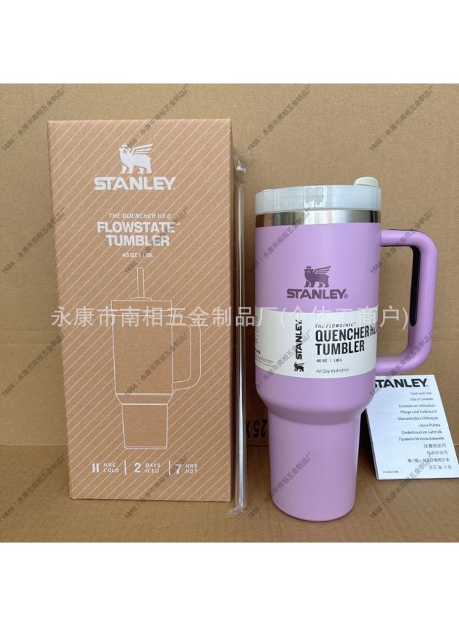 sippy Cup Purple 40oz 1 18l Stanley Stanley Thermal Insulation Straw Cup Carrying Cup 304 Stainless Steel Portable Outdoor Car Sports Cup