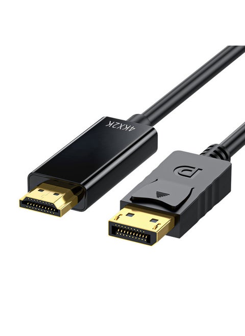 كابل Dp إلى Hdmi 1.8 M 4K HD كابل محول كابل شاشة الكمبيوتر تحويل كبير Dp إلى Hdmi اللون: 1 M 1080p