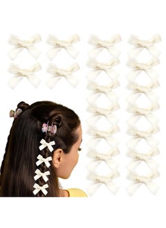 Oasisgalore 40 Pcs Mini Satin Bow Hair Clips, Small Bowknot Barrettes for Girls, Babies, Women.  - Image 1