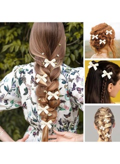 Oasisgalore 40 Pcs Mini Satin Bow Hair Clips, Small Bowknot Barrettes for Girls, Babies, Women.  - Image 2