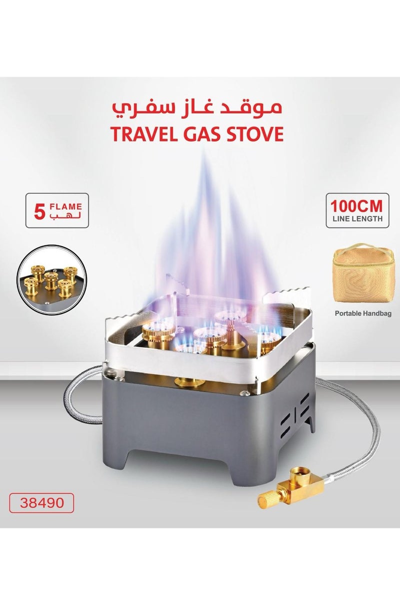 erorex Travel Gas Stove – 5 Flame - Image 1