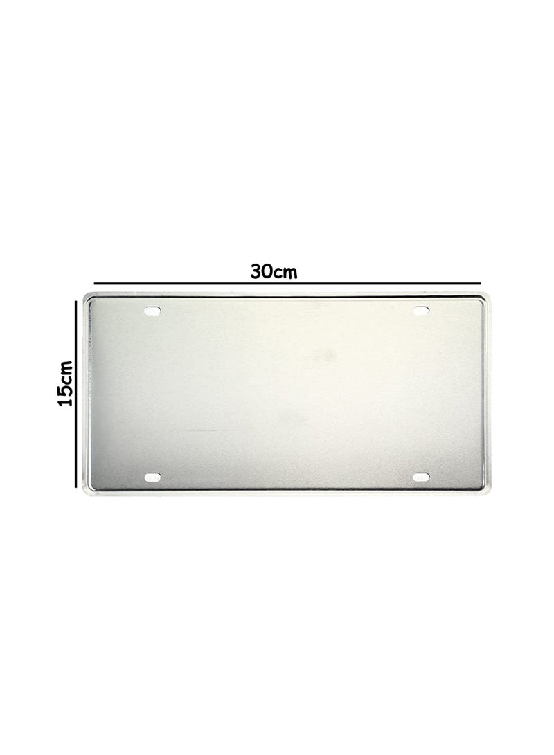 LINGWEI Metal Wall Plate Tin Sign Metal Poster Plate Painted Modern Design Car Plate Tin Wall Art Signs Cafe Thick Tinplate Wall Decoration Print Poster - Image 3