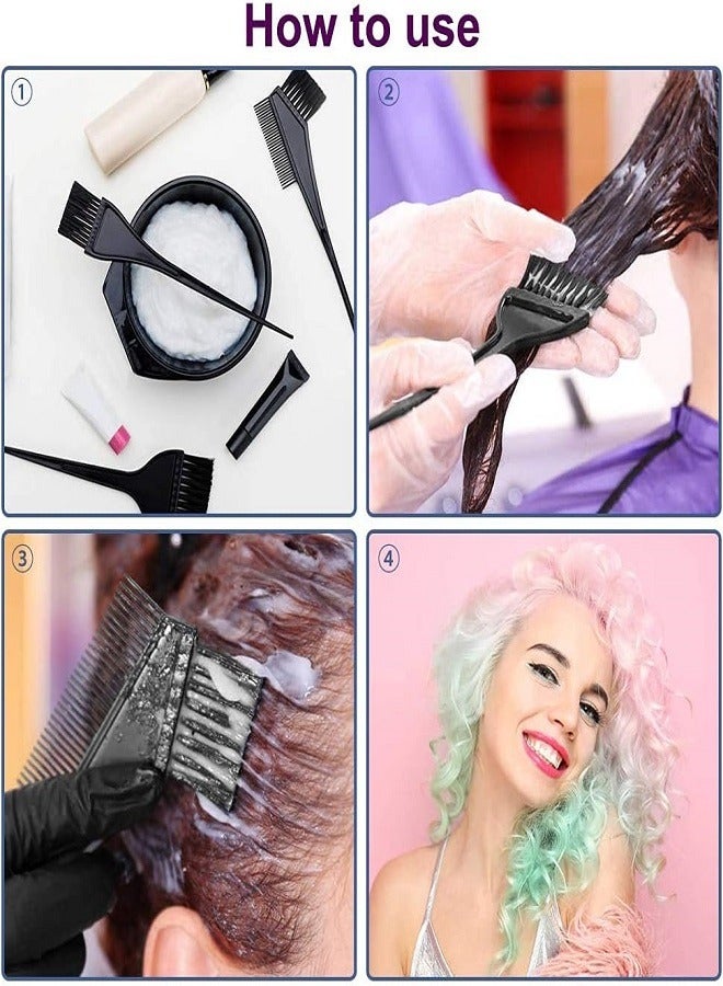 مجموعة صبغ الشعر من 4 قطع  أسود - Image 4